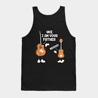 Cute Uke I Am Your Father Ukulele Guitar Music Father'S Day Tank Top